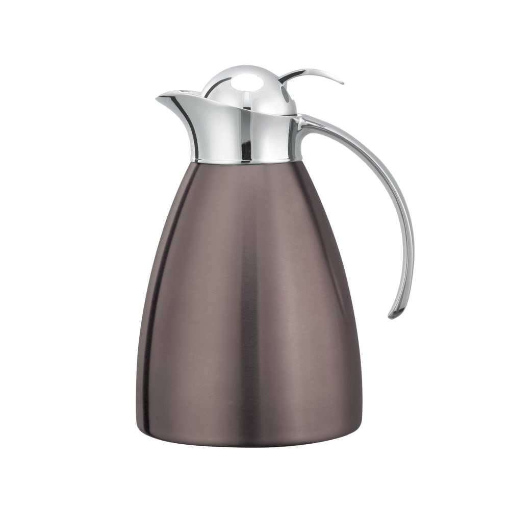 Service Ideas 1 liter Vacuum Carafe w/ Flip Top Lid & Stainless Liner - Dark Tungsten (MAR10BSPBDT)