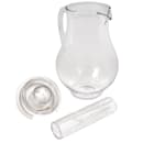 Service Ideas 101 2/5 oz Plastic Pitcher w/ Ice Tube, Clear (MWP30SB) thumbnail 2