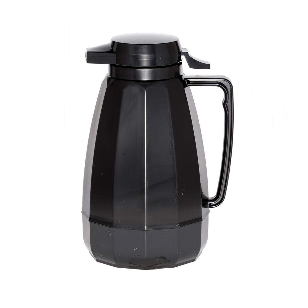Service Ideas 1 liter Coffee Server w/ Push Button Lid, Black (NG101BL)