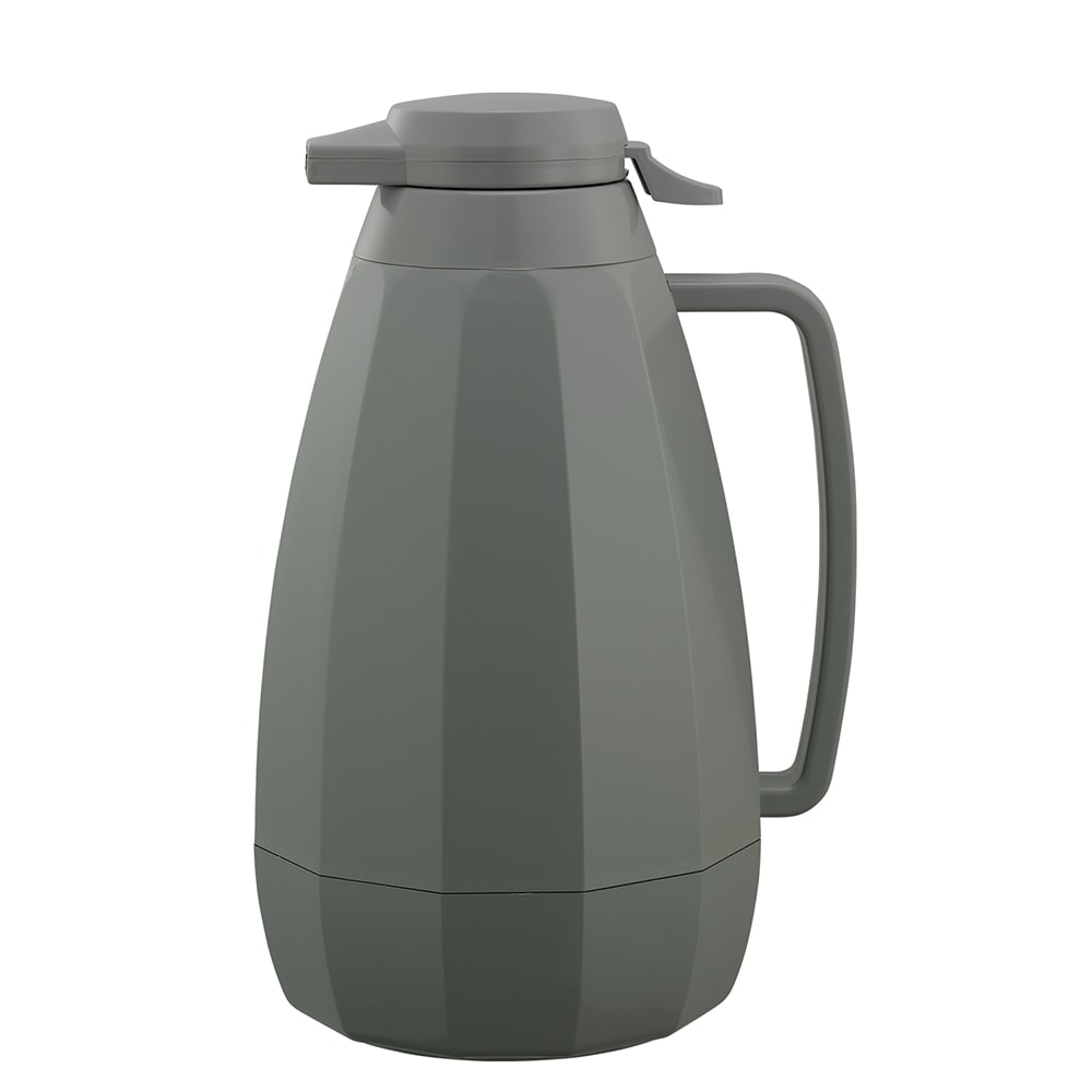 Service Ideas 2 liter Coffee Server w/ Push Button Lid - Plastic, Gray (NG421GR)