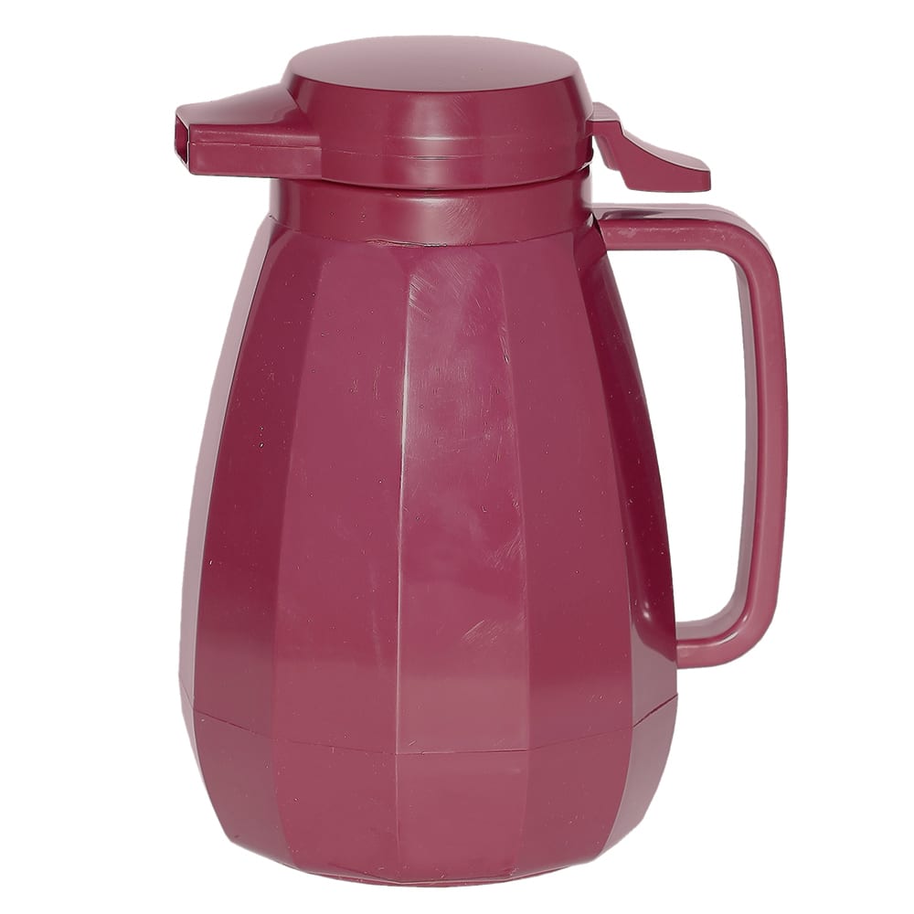 Service Ideas 3/5 liter Coffee Server w/ Push Button Lid, Burgundy (NG501BU)