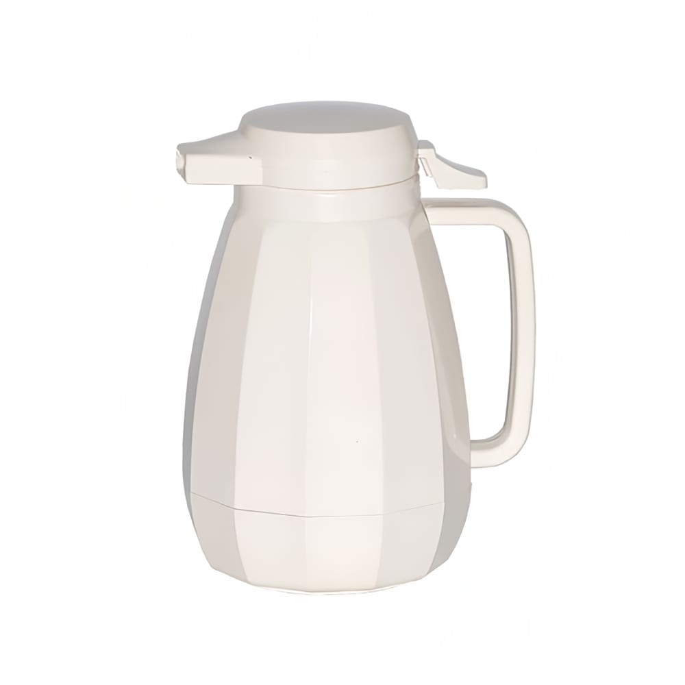 Service Ideas 3/5 liter Coffee Server w/ Push Button Lid, White (NG501WH)