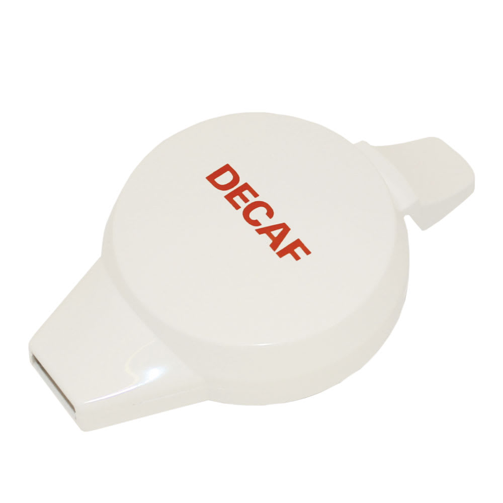 Service Ideas Decaf Welded Push Button Lid For 501, 101, 315 & 421 Server, White (NGLWWHD)