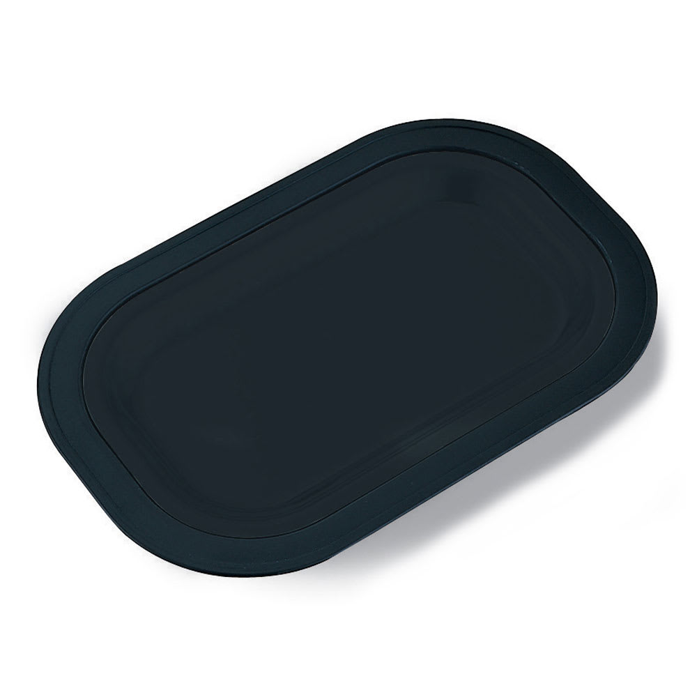 Service Ideas Small Platter Base For OT11SS, Rectangular, Stackable, Black (OT11BL)