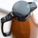 Service Ideas 1 liter Coffee Server w/ Push-Button Lid, Copper & Black (PB101CB) thumbnail 2