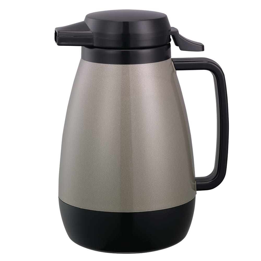 Service Ideas 3/5 liter Coffee Server w/ Push Button Lid, Metallic Gray (PB501MG)