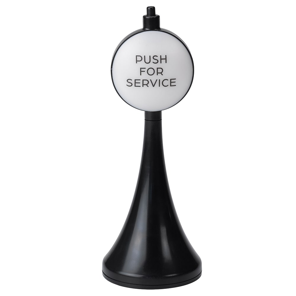 Service Ideas Tabletop Service Light w/ Push Button - Plastic, Black (PFSBLK)
