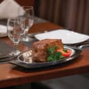 Service Ideas Complete Platter Set w/ Oval Handle, Stainless Insert, Black (RO117BLC) thumbnail 2