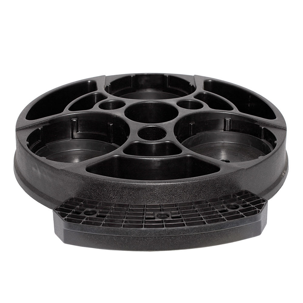 Service Ideas Airpot Serving Rack w/ 9 Compartments, Plastic, Black (RRAP3BLK)