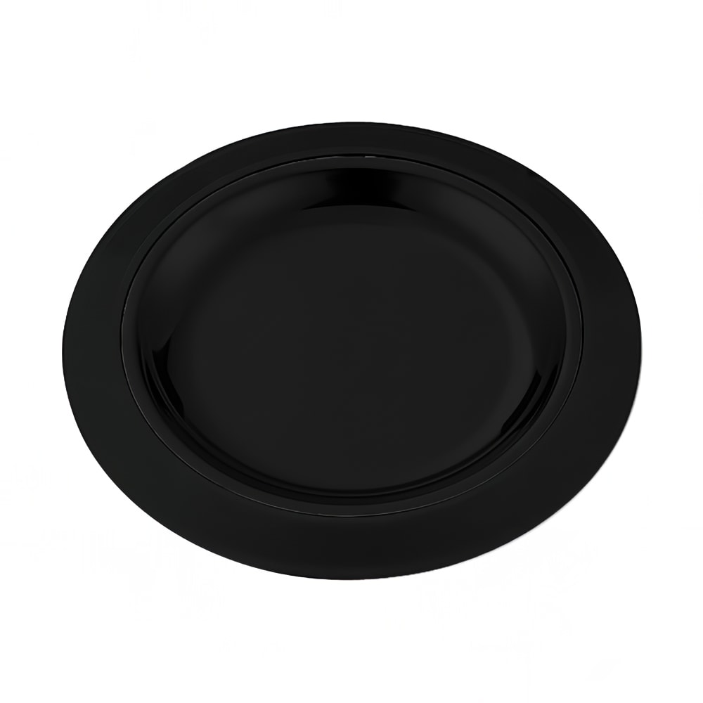 Service Ideas 7" Round Platter Base for RT7SS Platters, Straight Rim, Black (RT701BL)
