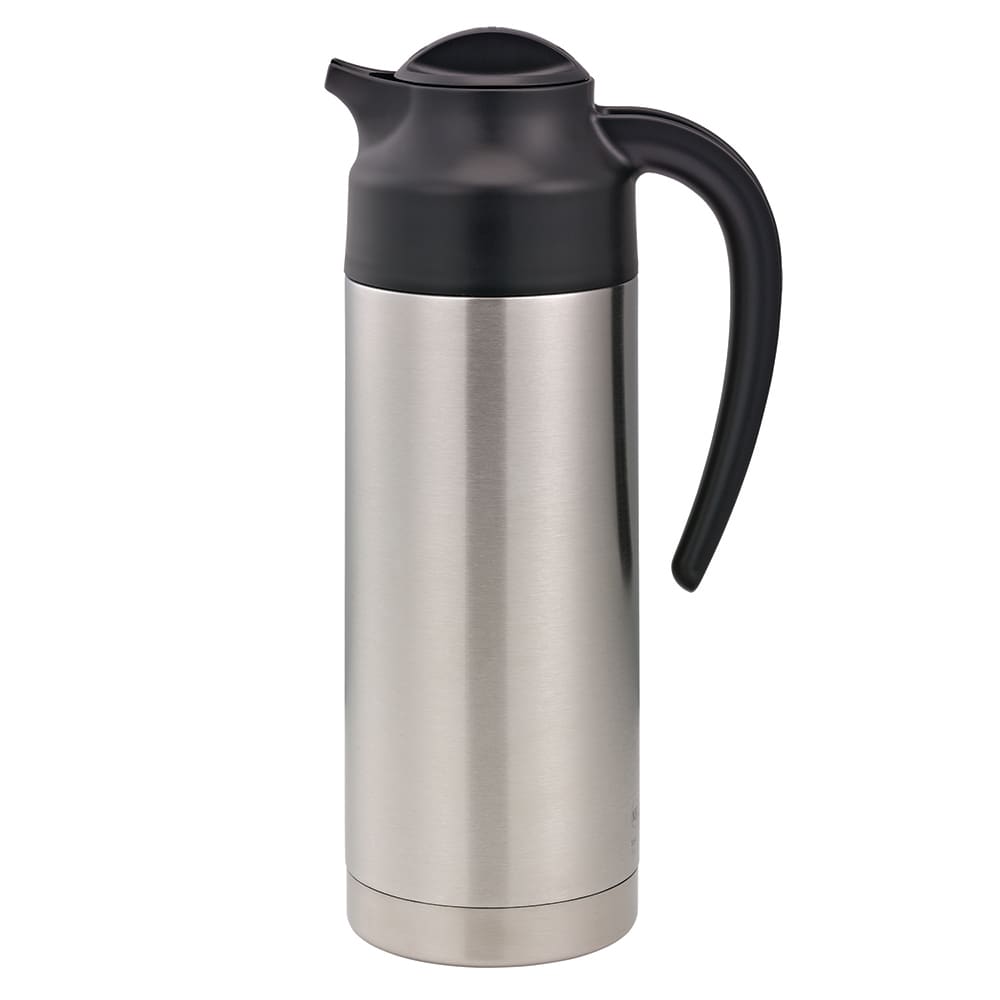 Service Ideas 1 liter Vacuum Carafe - 6 hr Heat Retention, Stainless (S2SN100)