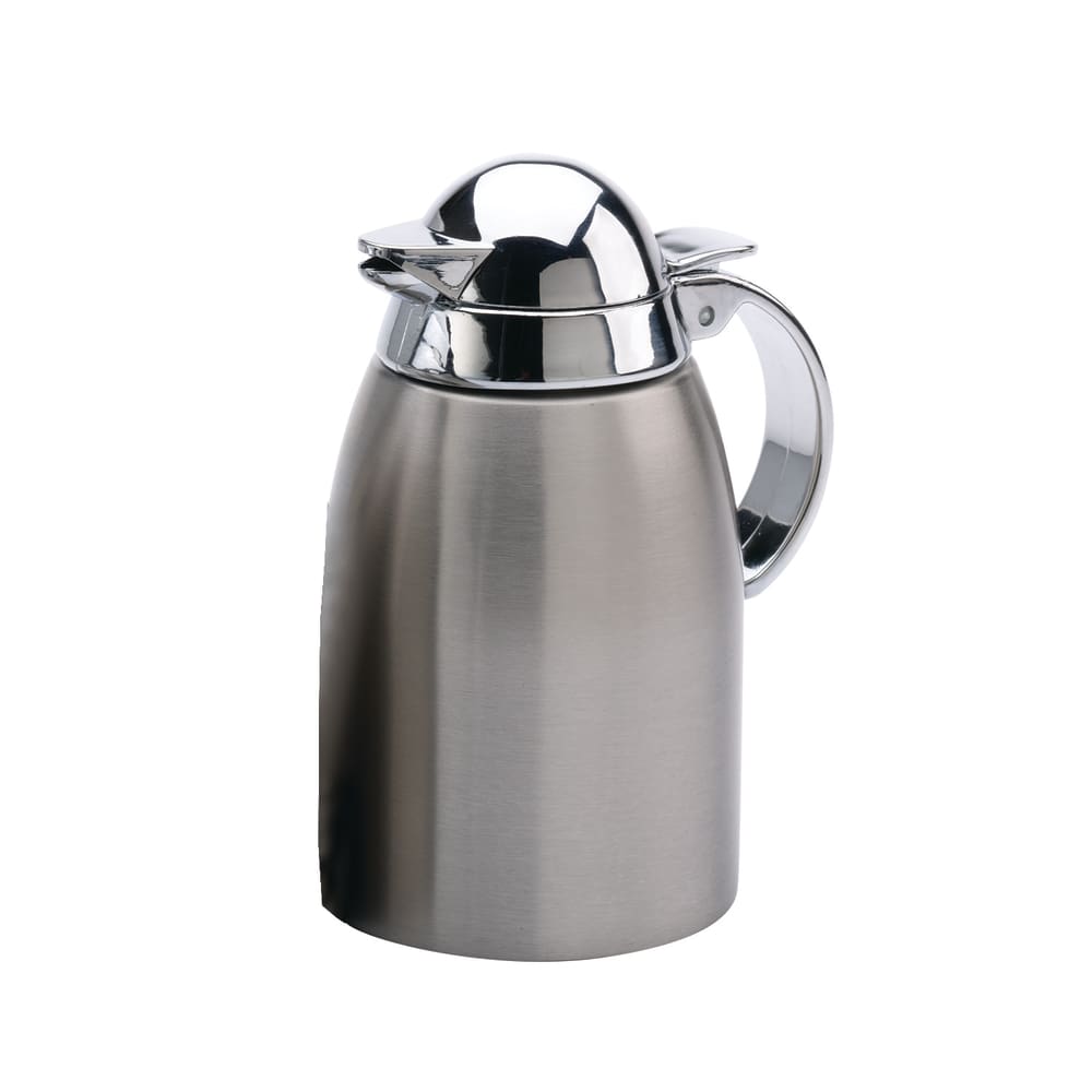 Service Ideas 8 oz Creamer - Brushed Stainless Steel, Silver (SC85)