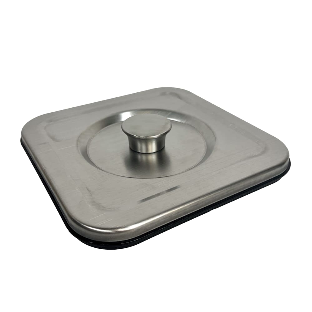 Service Ideas Replacement Infusion Dispenser Lid - Square, Brushed Stainless (SCDLIDSS)