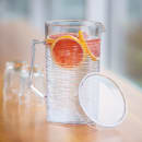 Service Ideas 67 3/5 oz Plastic Pitcher w/ Lid, Clear (SI2LITCL) thumbnail 2