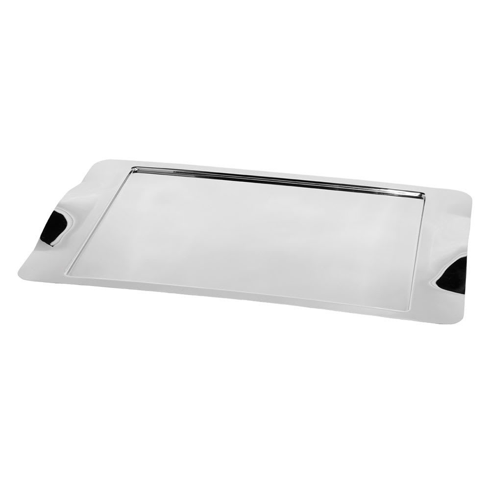 Service Ideas Rectangular Tray w/ Contoured Handles, 20 3/4" x 11 1/2", Stainless, Mirror Finish (SM-42)