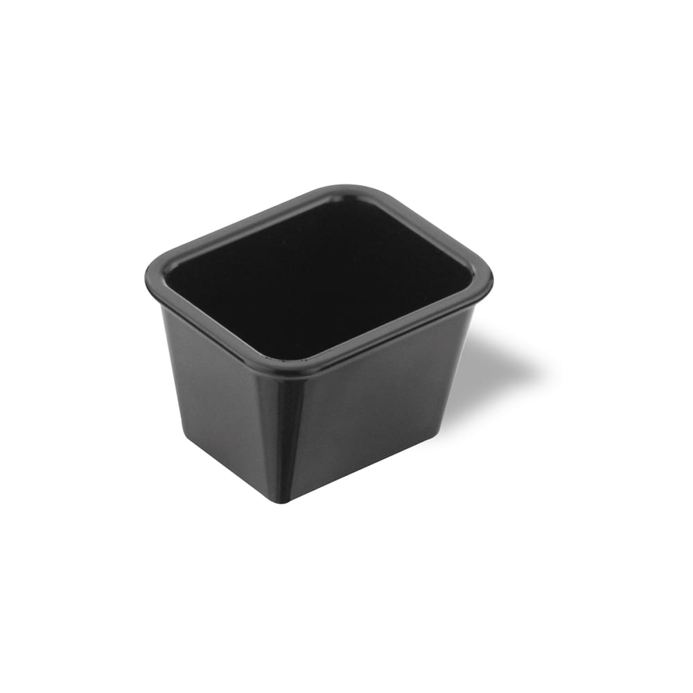 Service Ideas Rectangular Sugar Caddy - Plastic, Black (SPH3BL)