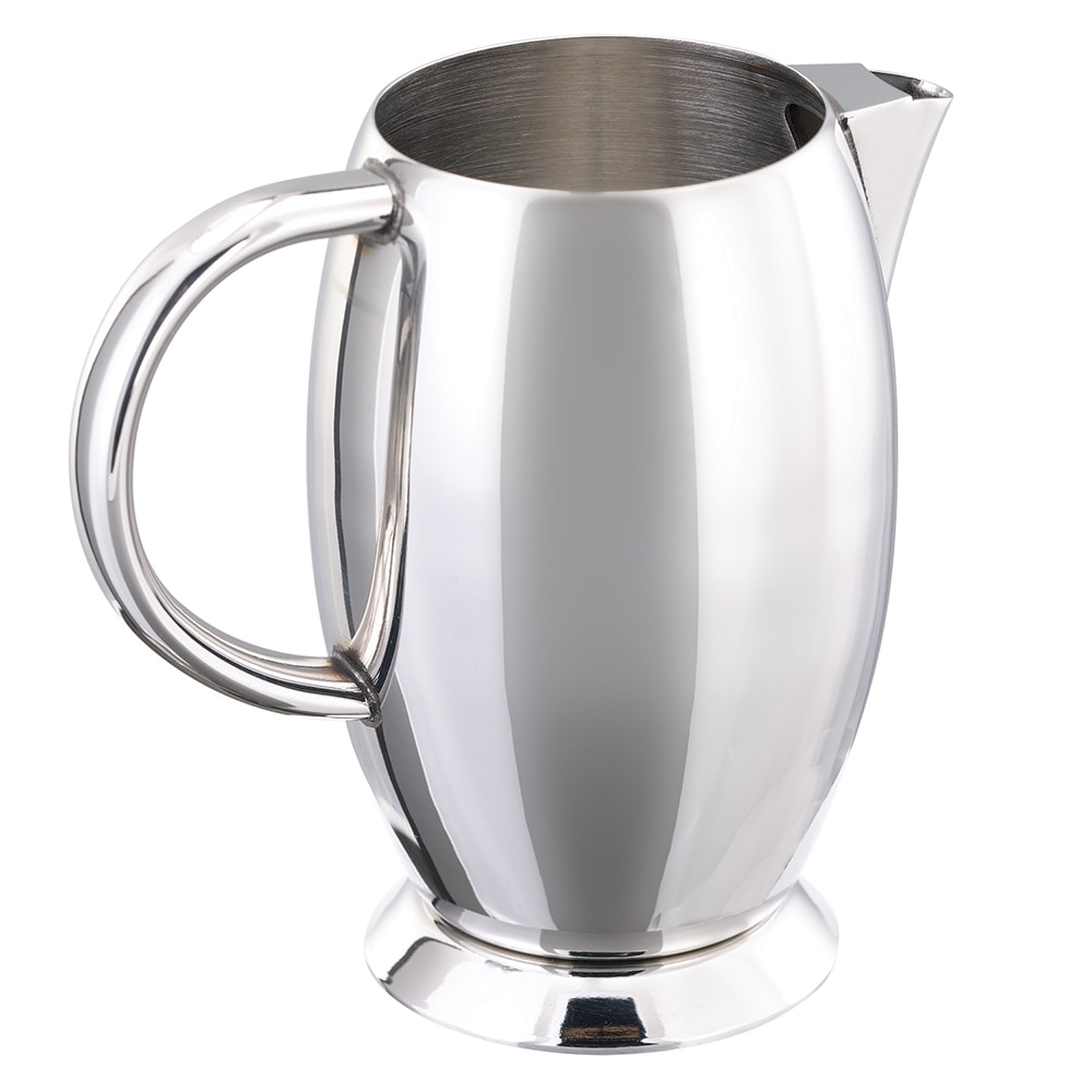 Service Ideas 6 oz Creamer - Polished Stainless Steel, Silver (STCCR6)