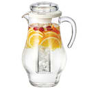 Service Ideas 81 1/10 oz Plastic Pitcher w/ Ice Tube, Clear (SWP24BS) thumbnail 2