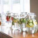 Service Ideas 81 1/10 oz Plastic Pitcher w/ Ice Tube, Clear (SWP24BS) thumbnail 3