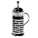 Service Ideas 11 4/5 oz French Press - Stainless Steel Frame, Glass Liner (T277B) thumbnail 2
