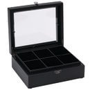 Service Ideas Tea Box w/ 6 Compartments, 8 1/4 x 7 1/4", Beechwood (TB006) thumbnail 2