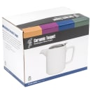 Service Ideas 16 oz Washington-Style Teapot w/ Lid & Infuser Basket, White (TPCW16WH) thumbnail 7