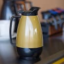 Service Ideas 67 3/5 oz Flip Top Server, 3 hr Retention & Smooth Body, Gold w/ Black (TS411KB) thumbnail 2