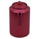 Service Ideas 16 oz Dripless Teapot w/ Tether, Baffled Spout, Burgundy (TST612BU) thumbnail 4
