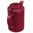 Service Ideas 16 oz Dripless Teapot w/ Tether, Baffled Spout, Burgundy (TST612BU) thumbnail 5