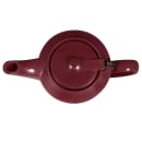 Service Ideas 16 oz Dripless Teapot w/ Tether, Baffled Spout, Burgundy (TST612BU) thumbnail 6