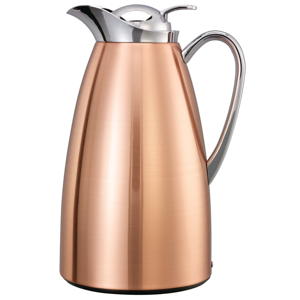 Service Ideas 1 liter Coffee Server w/ Stainless Interior, Copper (CJZS1CP)