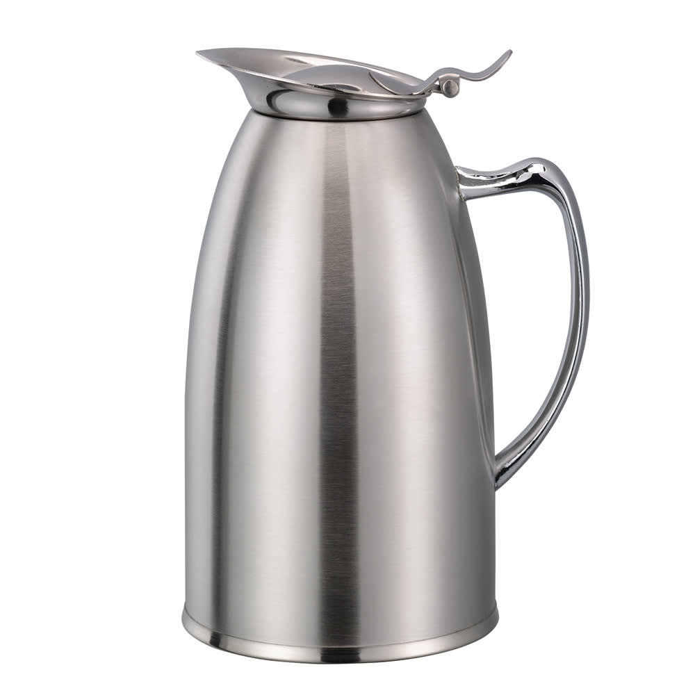 Service Ideas 20 oz Stainless Steel Pitcher w/ Flip Top Lid (WP6SA)