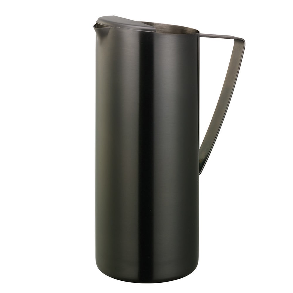 Service Ideas 64 1/5 oz Water Pitcher w/ Ice Guard - Stainless Steel, Dark Tungsten (X7025BSDTV2)