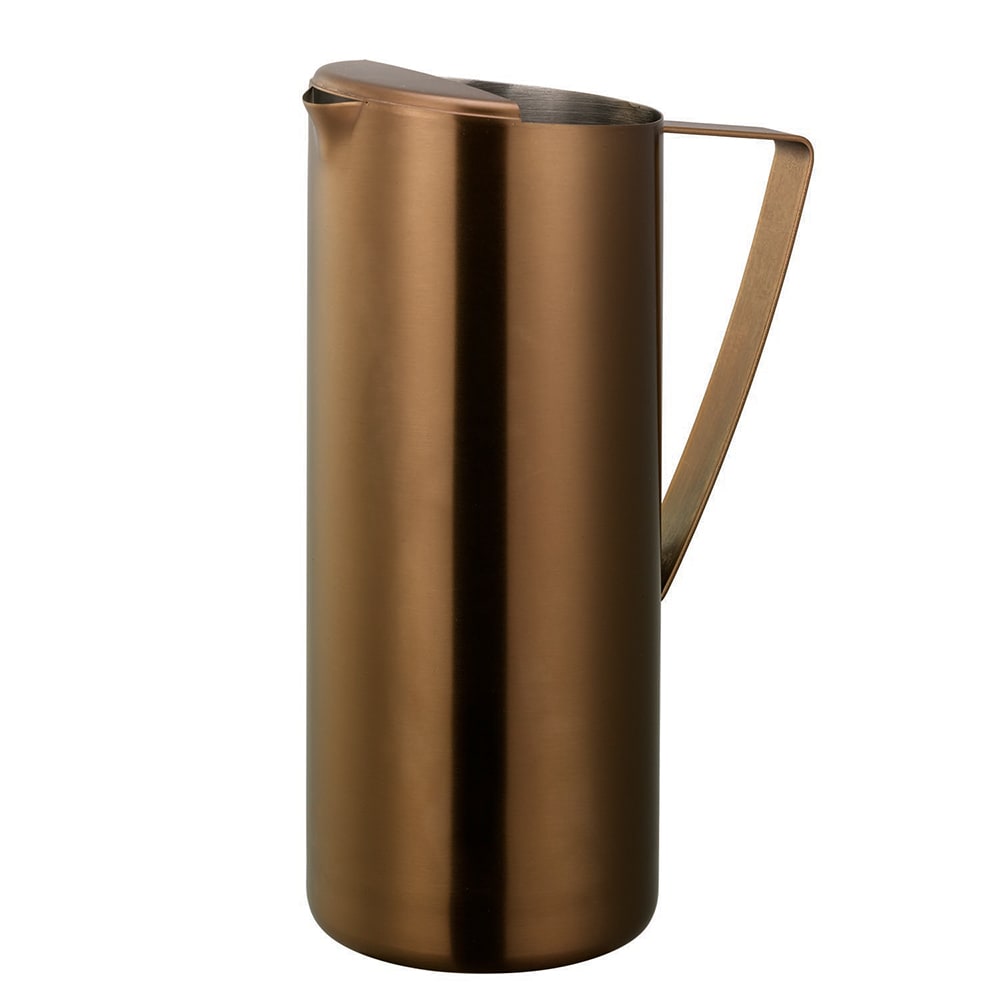 Service Ideas 64 1/5 oz Water Pitcher w/ Ice Guard - Stainless Steel, Rose Gold (X7025BSRGV2)