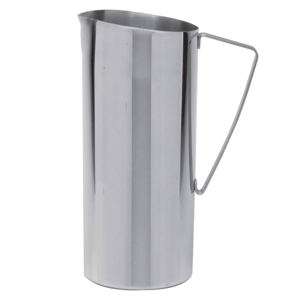 Service Ideas 64 1/5 oz Water Pitcher - Brushed Stainless Steel (X7025NGBS)