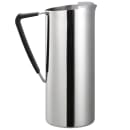 Service Ideas 54 oz Double Wall Water Pitcher - Polished Stainless Steel w/ Rubber Handle (X7DWPS) thumbnail 2