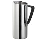 Service Ideas 54 oz Double Wall Water Pitcher - Polished Stainless Steel w/ Rubber Handle (X7DWPS) thumbnail 3
