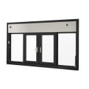 QuikServ BP-7241E 72"W x 41"H Dark Bronze Bi-Parting Electric Drive-Thru Window thumbnail 2