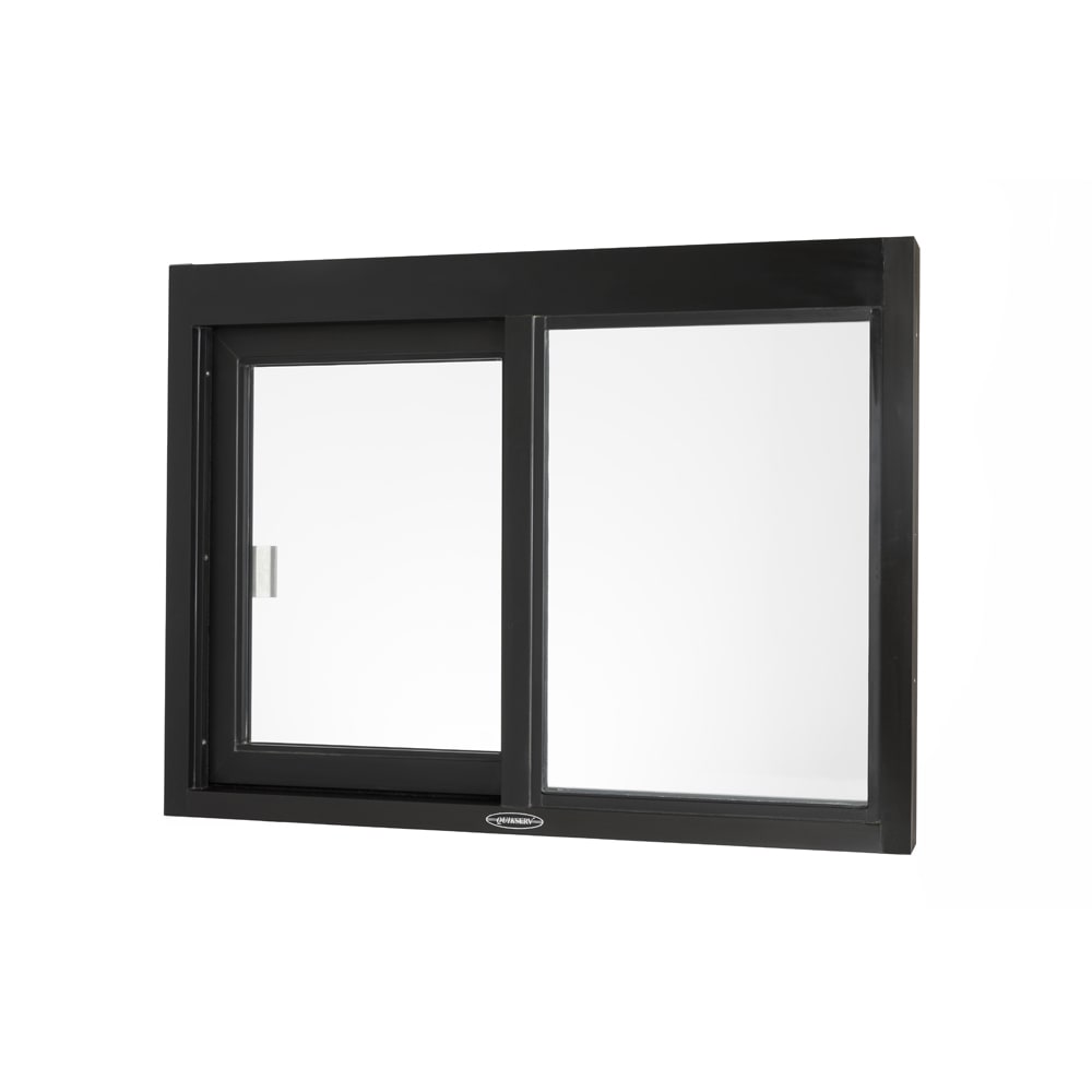 QuikServ IFSC-4030 48"W x 36"H Dark Bronze Left-to-Right Manual Drive-Thru Window