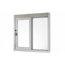 QuikServ IFSC-4040 48"W x 48"H Clear Aluminum Right-to-Left Manual Drive-Thru Window thumbnail 2