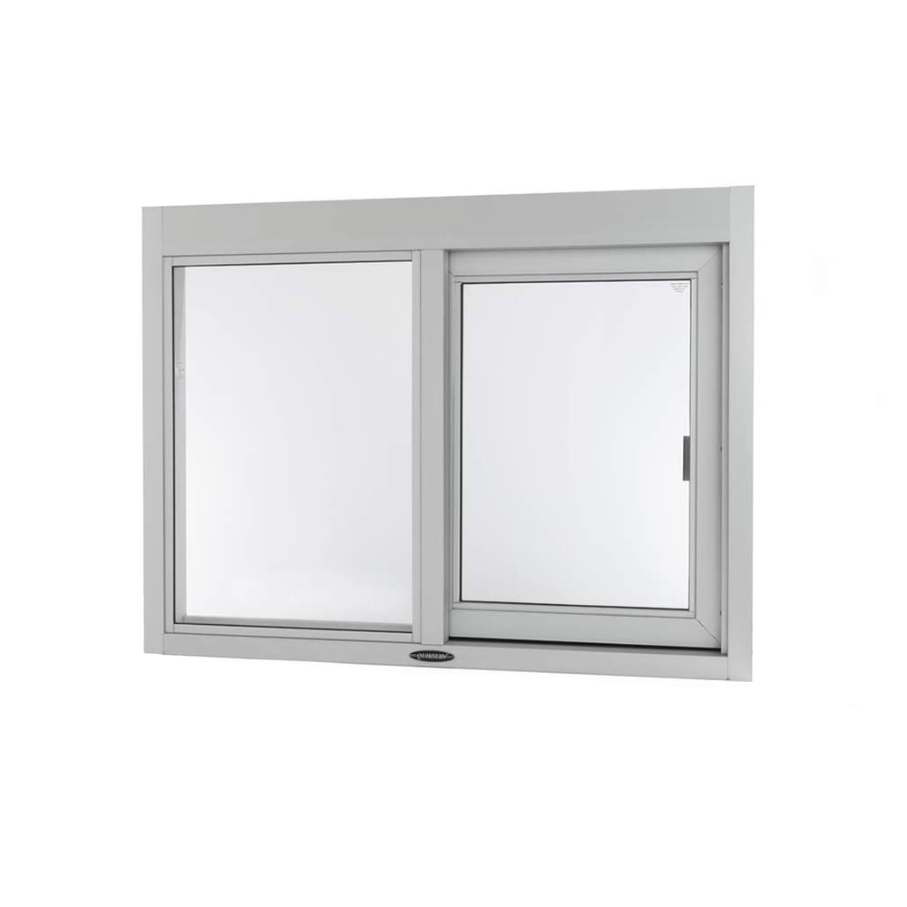 QuikServ SC-4030-IP 48"W x 36"H Clear Aluminum Left-to-Right Manual Drive-Thru Window