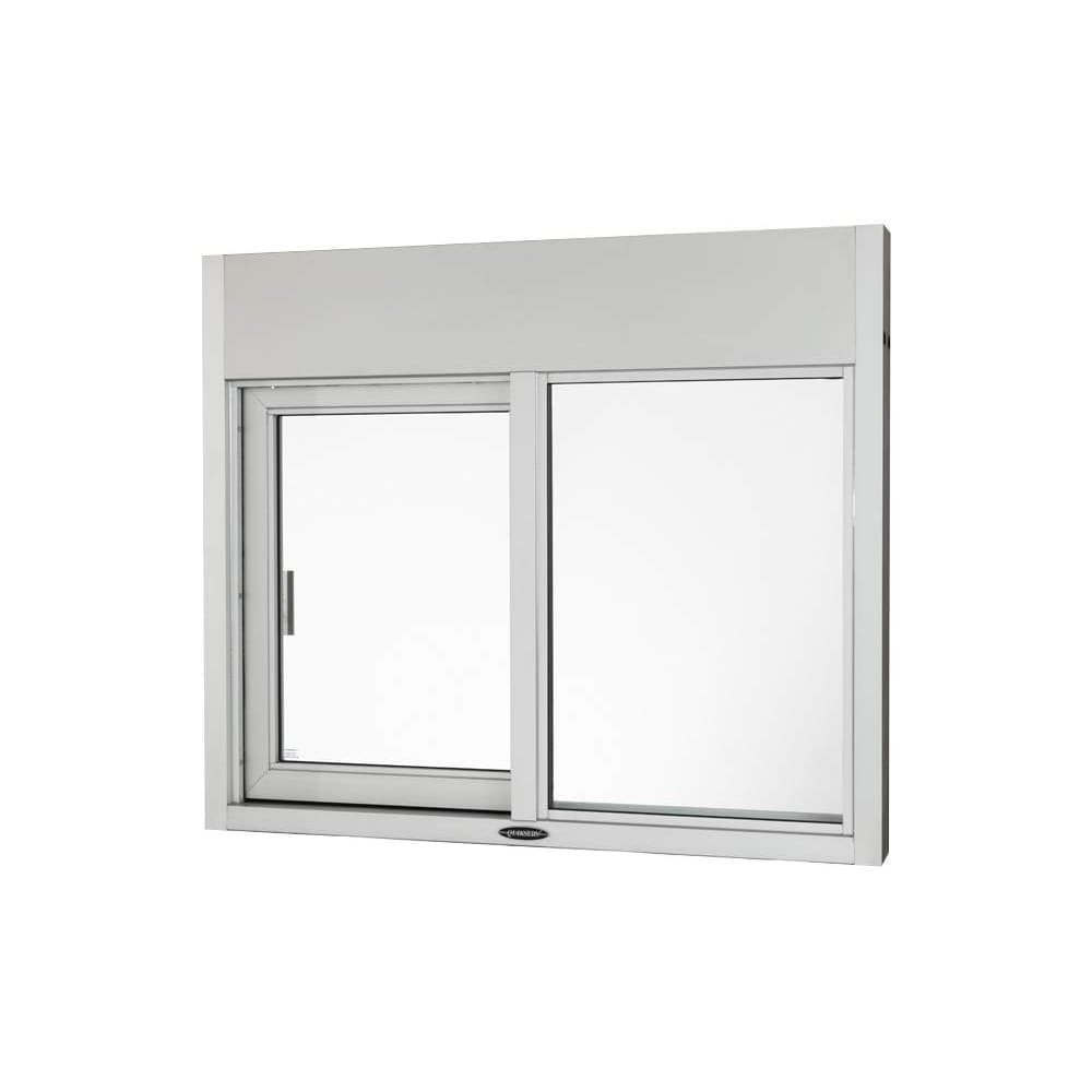 QuikServ SS-4035E 48"W x 41"H Clear Aluminum Left-to-Right Electric Drive-Thru Window