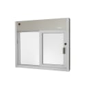 QuikServ SS-4035E 48"W x 41"H Clear Aluminum Left-to-Right Electric Drive-Thru Window thumbnail 2