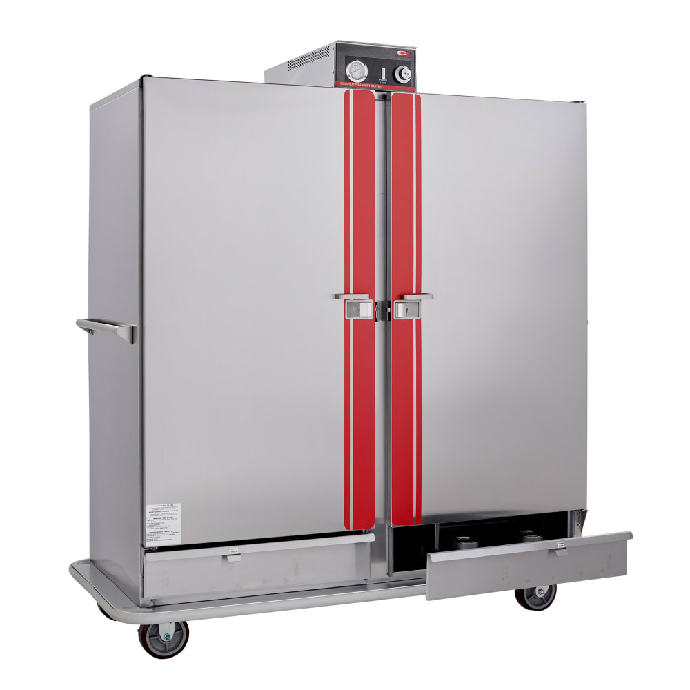 Carter-Hoffmann BB1600 Heated Banquet Cart - (150) Plate Capacity, Stainless, 120v