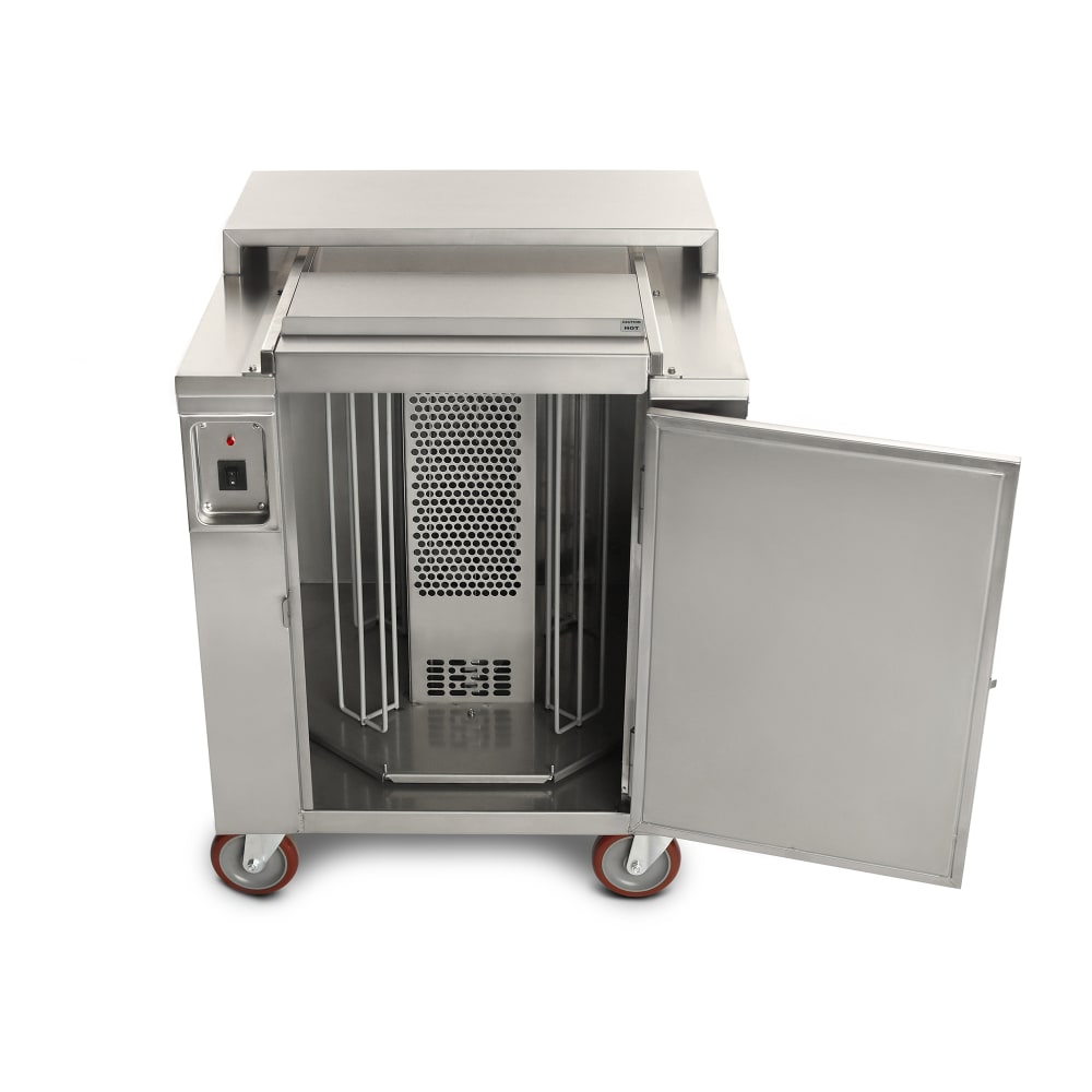 Carter-Hoffmann CD27 Heated Enclosed Dish Cart, Dish Dividers for 160 9" Plates or Bowls