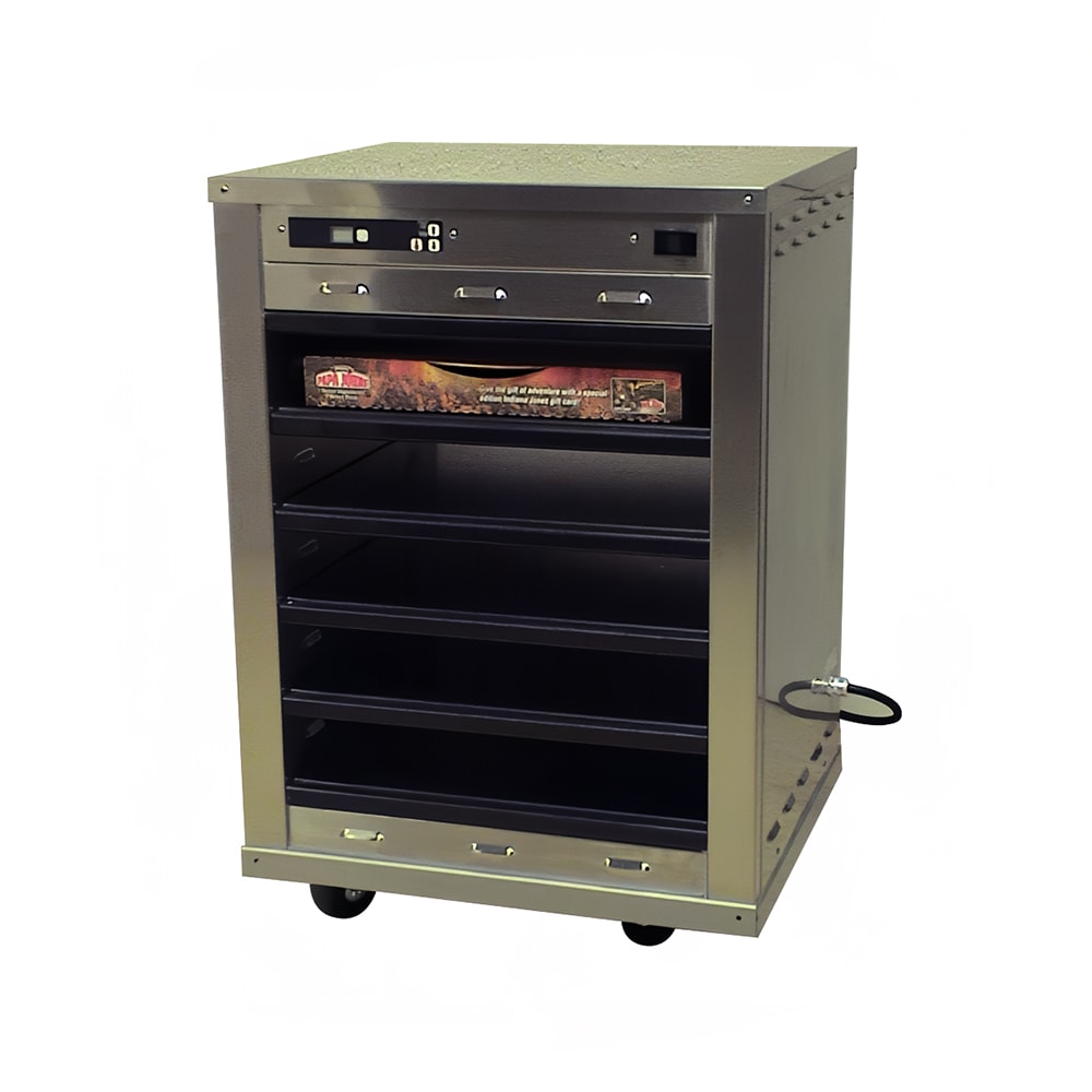 Carter-Hoffmann DF1818-5 Half Height Pass Thru Pizza Holding Cabinet w/ (5) Pizza Box Capacity, 120v