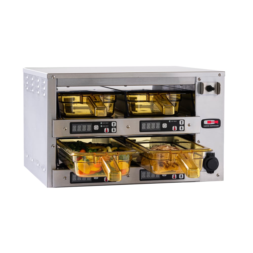 Carter-Hoffmann M223S-2T 18.87"W Freestanding Warming Unit w/ (2) 12" Compartments, 120v