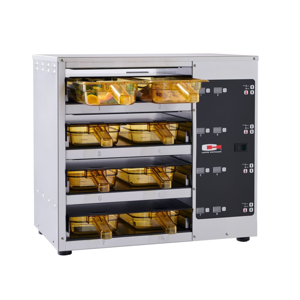 Carter-Hoffmann MC423GS-2T 24.38"W Freestanding Warming Unit w/ (4) 12" Compartments, 120v