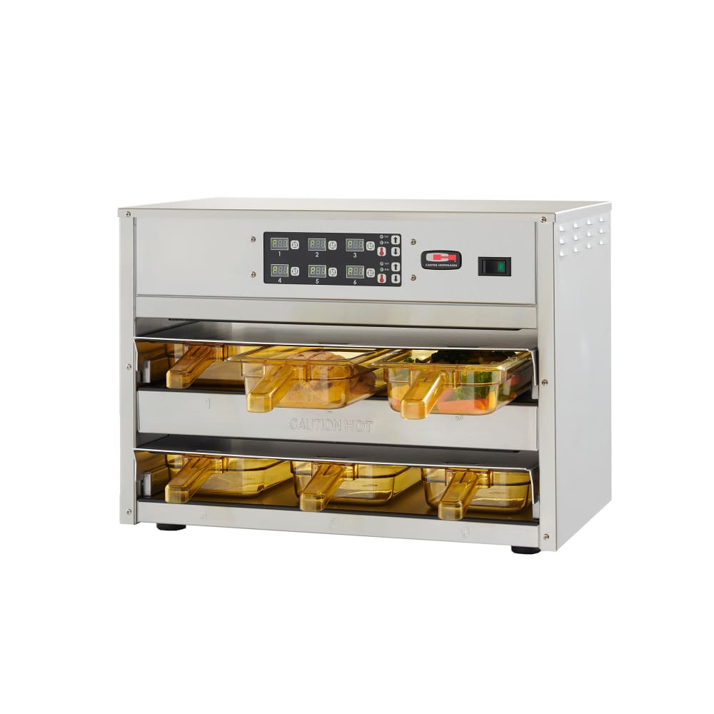 Carter-Hoffmann MZ212GS-2T 23.44"W Freestanding Warming Unit w/ (2) 18" Compartments, 120v