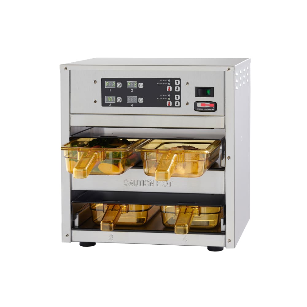 Carter-Hoffmann MZ223GS-2T 16.75"W Freestanding Warming Unit w/ (2) 12" Compartments, 120v